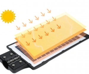 Lampa Solara stradala 60W, Led, corp iluminat exterior, cu incarcare solara, panou fotovoltaic, telecomanda - Img 3