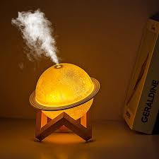 Moon 2 in 1 umidificator si lampa de veghe Moon Lamp Humidifier, - Img 5