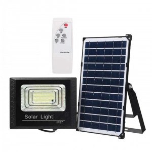 Proiector cu Panou solar, Solar Light , 300 W, Telecomanda Inclusa