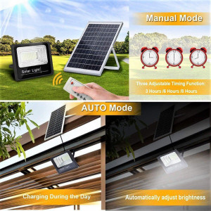 Proiector Led cu panou solar și telecomanda 200W IP67 - Img 7