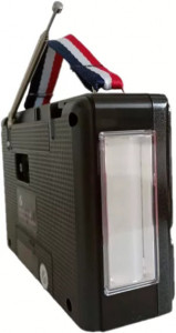 Radio Portabil KTF 1429, FM/AM/SW Bluetooth Port USB/TF Lanterna Antena Telescopica Ceas Retro Style - Img 3