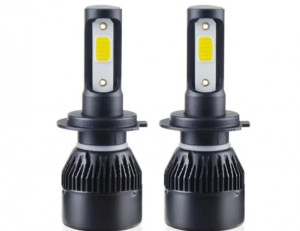 Set 2 Becuri auto cu led H7 , Led Headlight ,80W, 8000LM, 6000k - Img 4