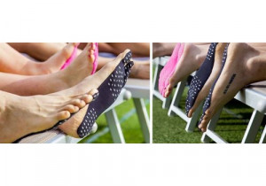 Set 2 talpi autoadezive impermeabile pentru protectie plaja sau piscina, culoare Roz, marime XL - Img 2