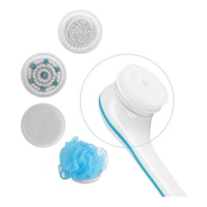 Set de perie pentru dus cu masaj si rotativa 5 in 1