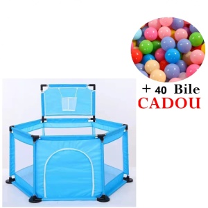 Tarc de Joaca + Cos de Baschet Pentru Copii cu 40 bile Cadou