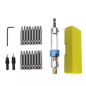 Trusa Cu 20 Piese, Biti si Adaptor Bormasina - Img 2