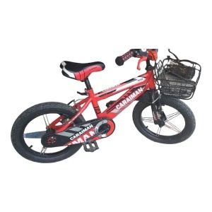 Bicicleta CARAIMAN 20BJV Rosu cu Frana si Cosulet, Unisex 7-12 ani