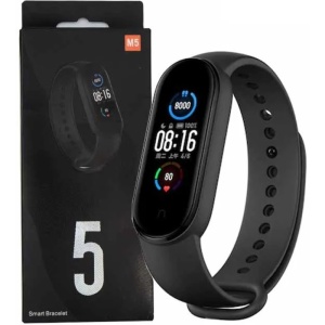 Bratara Smart M5, Smart Bracelet, Inteligenta cu Masurarea Tensiunii Arteriale, ALBASTRU - Img 2