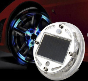 Capac cu LED pentru jante cu incarcare solara - Img 6