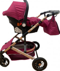 Carucior 3 In 1, T2, Scoica, Landou si Sport, Reversibil Si Cu Suspensii T2 Mov - Img 4