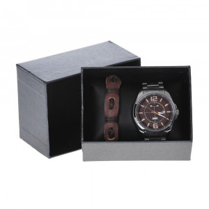 Ceas Matteo Silver-Red + Bratara CADOU ( Ceasuri )