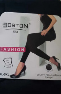 Dres Negru Flausat, fara cusatura, Boston  - Img 3