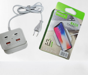 Incarcator Priza 5.1A, cu 2 porturi USB Smart Charger - Img 2
