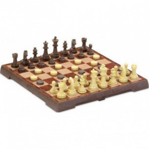 Joc de Sah si Table, Set Mediu din lemn, Dimensiune 31/17cm - Img 2