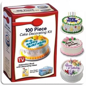 Kit cu 100 piese pentru decorarea prajiturilor Cake Decorating Kit