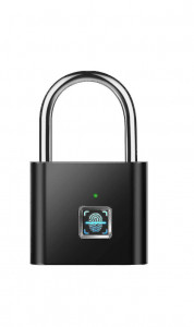 Lacăt Smart cu Amprenta, Fingerprint Lock, cu incarcare USB, Ip 65 - Img 2