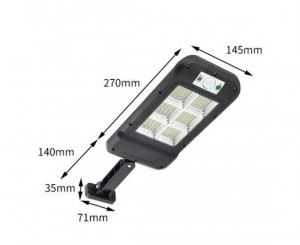 Lampa solara stradala HS-8013(COB)C – 160 SMD - Img 1
