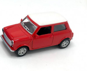Macheta auto retro, metal - Mini Cooper, 9.5x5x4 cm - Img 3