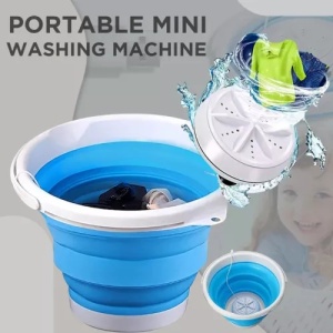 Masina de spalat rufe pliabila , capacitate 10L, portabila, utilizare usoara - Img 2