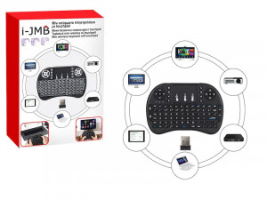 Mini tastatura i-JMB, fara fir cu touchpad pentru dispozitive, universala, neagra - Img 1