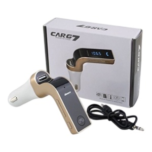 Modulator FM cu bluetooth, hands free, CAR G7, Negru - Img 2