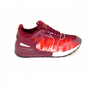 Pantofi casual W 20-11 WINE-WHITE R2/4/1 - Img 1