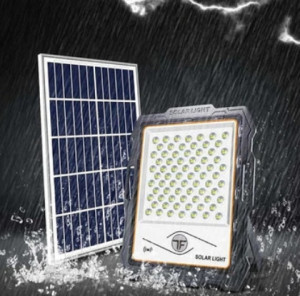 Proiector LED cu panou solar,100W, Solar Light - Img 4