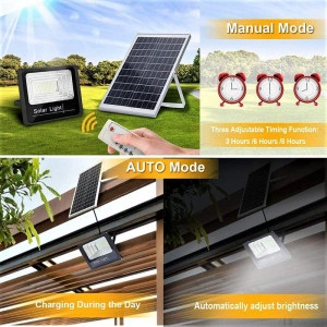 Proiector Solar Jortan, LED SMD 10W cu Panou Solar si telecomanda - Img 3