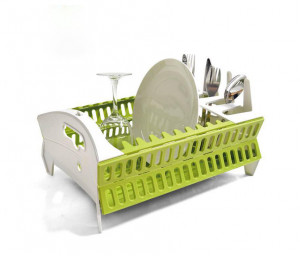 Suport de Vase Pentru Bucatarie, Think Flat, Verde/Alb - Img 3