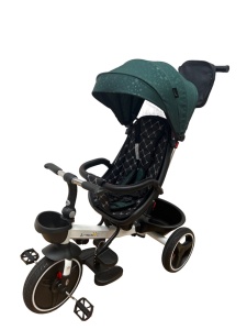 Tricicleta Pliabila SL01, Culoare Verde, Cu Scaun Rotativ si Pozitie de Somn