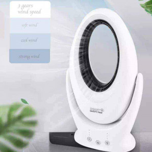 Ventilator digital cu lumina LED RGB, USB, SMART SAFETY FAN - Img 4