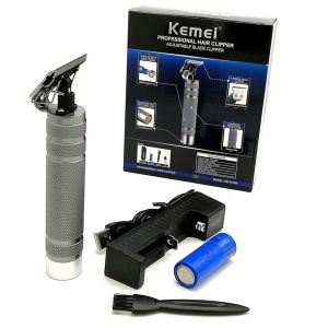 Aparat de tuns profesional Kemei KM-1974B, Metal, Silver