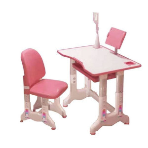 Birou cu scaun, reglabile pe inaltime, cu lampa si suport tableta A4 - Img 1