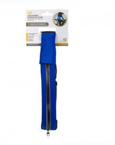 Borseta din neopren cu lumina led impermeabila, Albastru-Negru, 26x5 cm - Img 2