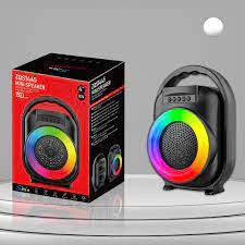 Boxa Portabila ZQS1445, Putere 8W, Lumini Led RGB, Suport Card SD, Incarcare rapida,1500 mAH Negru
