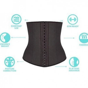 Corset Modelator Pentru Slabit Waist Trainer Negru - Img 4