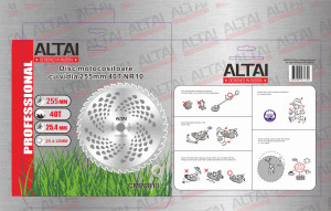 DISC MTC CU VIDIA ALTAI 255MM 40T NR 10 CMP0813 - Img 2