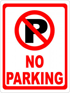 Indicator No Parking, 30x20 cm