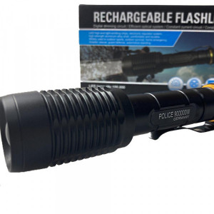 Lanterna Tactica Reincarcabila, 200 Lumeni, Negru , Zoomable XML T6 LED-uri - Img 2