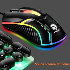 Mouse Gaming S1 USB cu fir Mouse 1200dpi Luminous Lumini colorate - Img 2