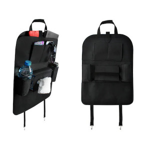 Organizator pentru scaun auto, multifunctional, negru, 85x40cm - Img 7
