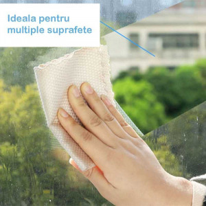 Set 10 Lavete Magice din Microfibra Super Absorbante, Uscare Rapida, fara pete si scame 25 x 25 cm - Img 4