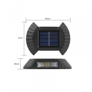 Set 4 lampi solare exterioare pentru perete, iluminare sus-jos - Img 2