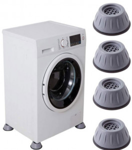 Set de 4 Picioruse Conice tampon anti-vibratie, suport anti-zgomot si antiderapante pentru electrocasnice/mobilier - Img 1