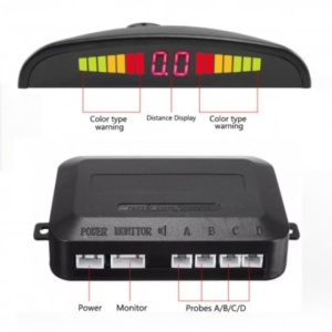 Set Senzori parcare auto detector parktronic display radar monitor 4 senzori  - Img 3