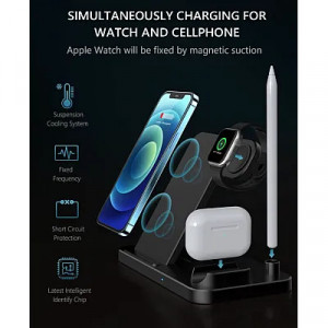 Statie de incarcare rapida, wireless 4 în 1 Fast Charger - Img 3