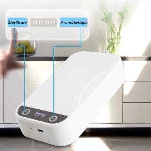 Sterilizator UVC 3 in 1 pentru obiecte mici, smartphone, functie aromaterapie, mufa USB - Img 9
