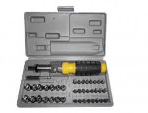Trusa chei tubulare si biti Socket Set, 41 piese - Img 5