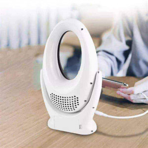 Ventilator digital cu lumina LED RGB, USB, SMART SAFETY FAN - Img 5