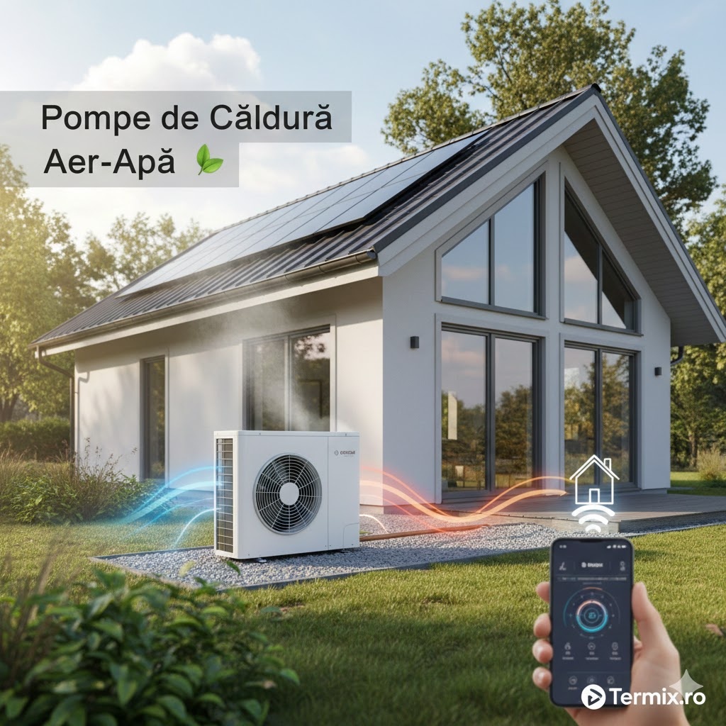 Pompe de caldura Aer-Apa Incalzire si Racire
